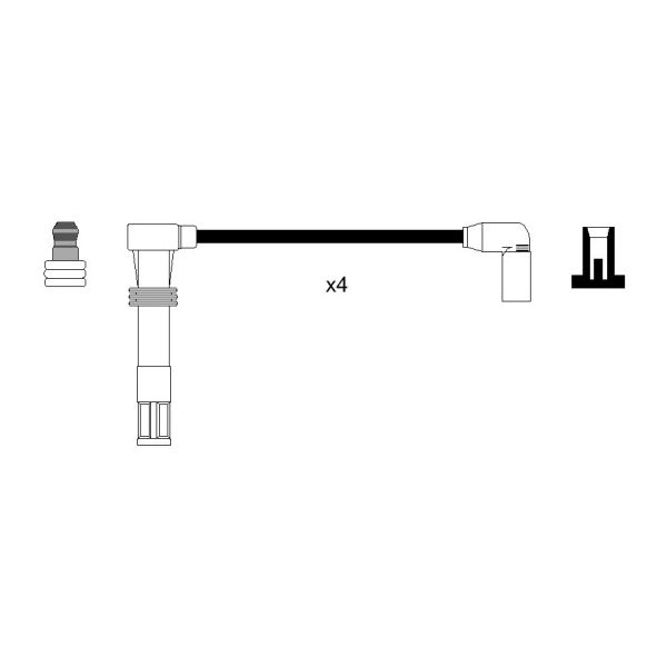 Cambiare VE522929 HT Leads Ignition Cables Set