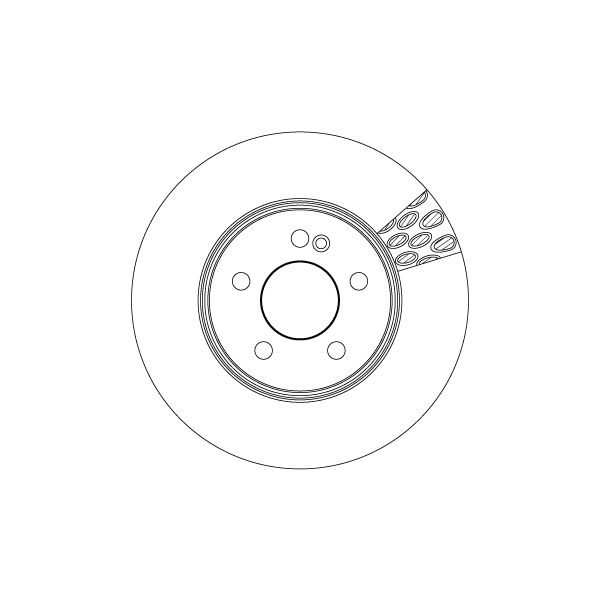 TRW DF6641S 2x Brake Discs Pair Vented