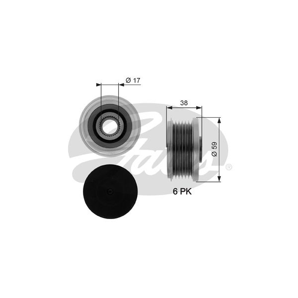 Gates OAP7282 Overrunning Alternator Pulley