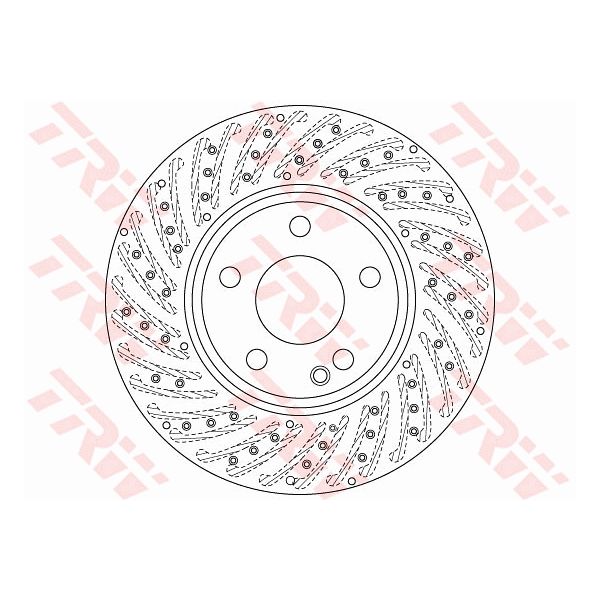 TRW DF6262S 2x Brake Discs Pair Vented