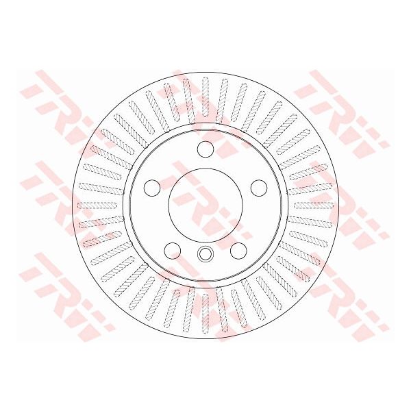 TRW DF6255 2x Brake Discs Pair Vented