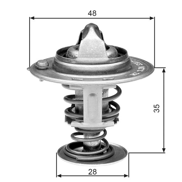 Gates TH30082G1 Coolant Thermostat