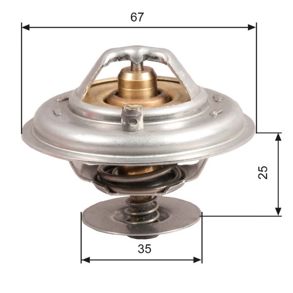 Gates TH14392G1 Coolant Thermostat