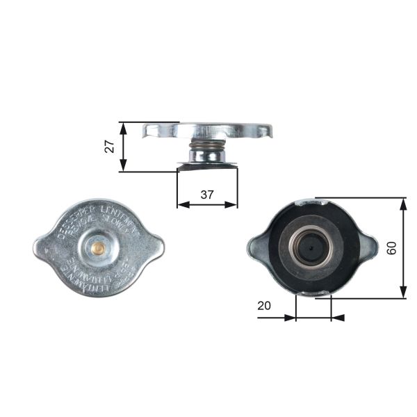 Gates RC217 Radiator Cap
