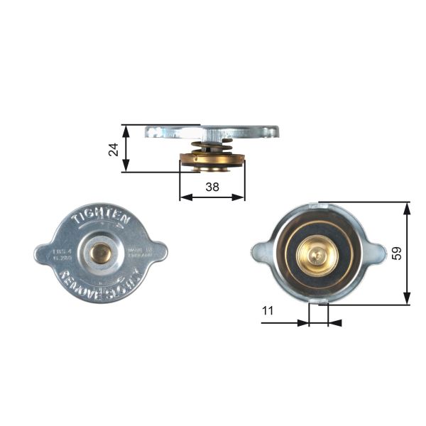Gates RC106 Radiator Cap