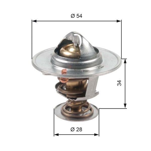 Gates TH47685G1 Coolant Thermostat