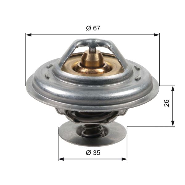 Gates TH13287G1 Coolant Thermostat