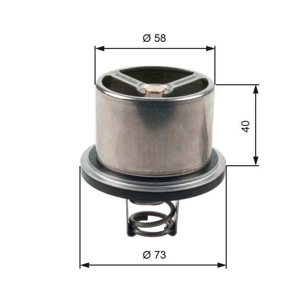 Gates TH07882 Coolant Thermostat