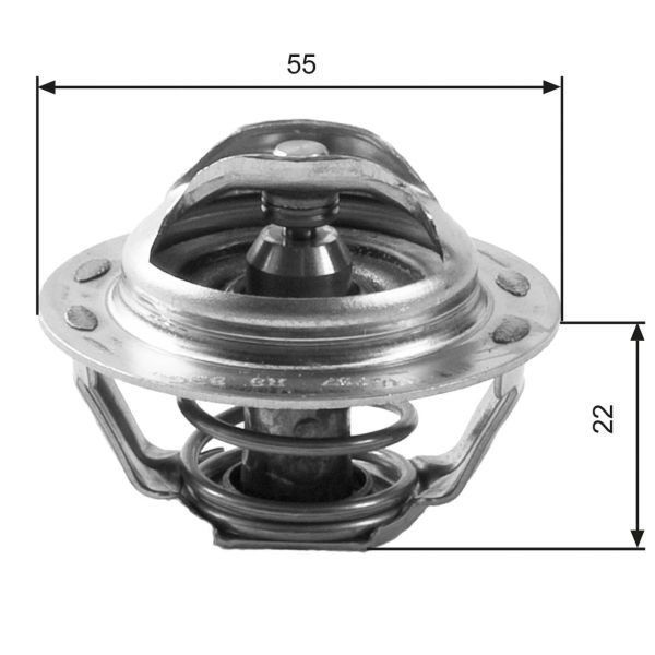 Gates TH13783G1 Coolant Thermostat