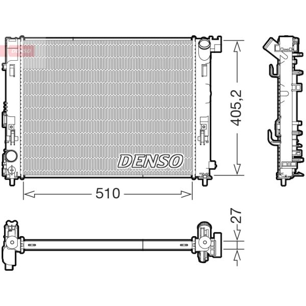 Denso DRM46076 Radiator