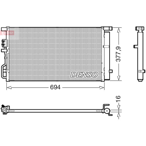 Denso DCN41019 Air Con Condenser