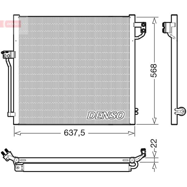Denso DCN17058 Air Con Condenser