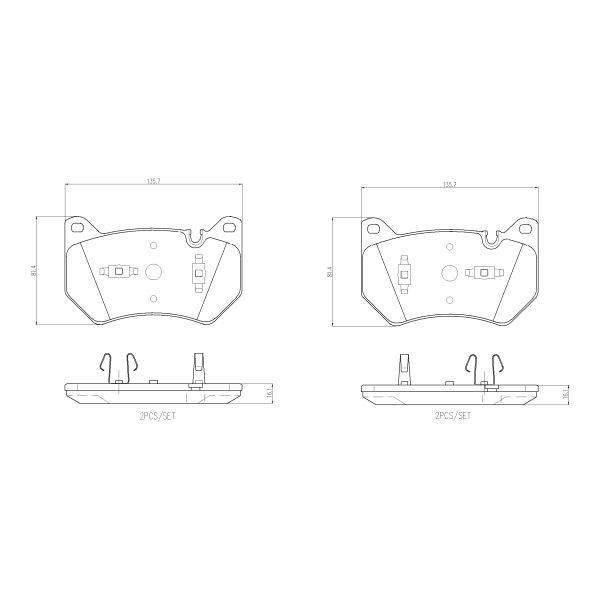 Brembo P85181 Brake Pads Set