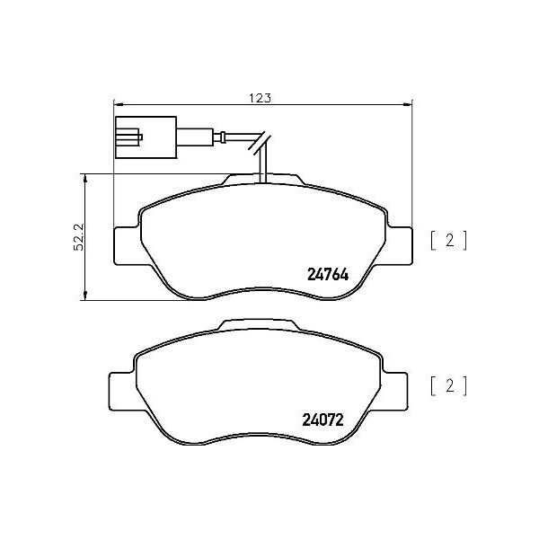 Brembo P24150 Brake Pads Set