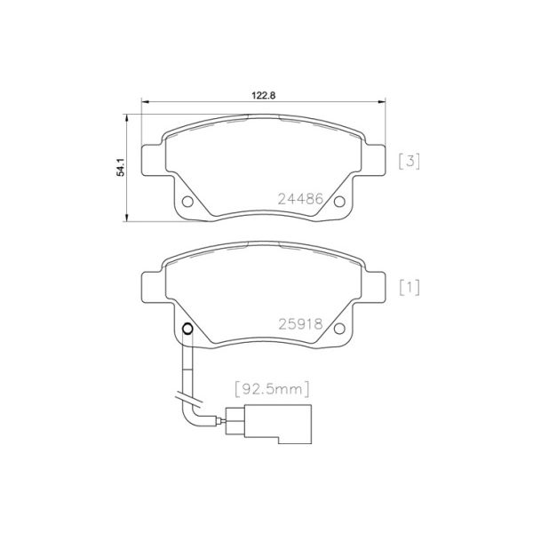 Brembo P24066 Brake Pads Set