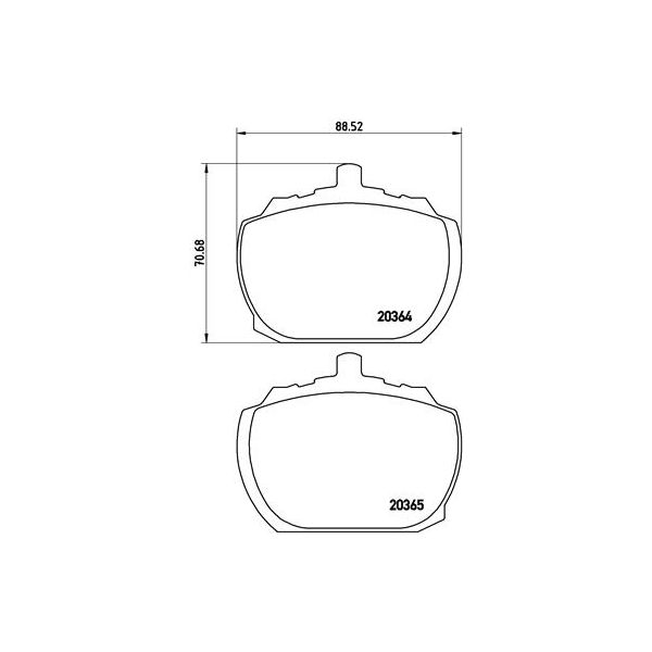 Brembo P24004 Brake Pads Set