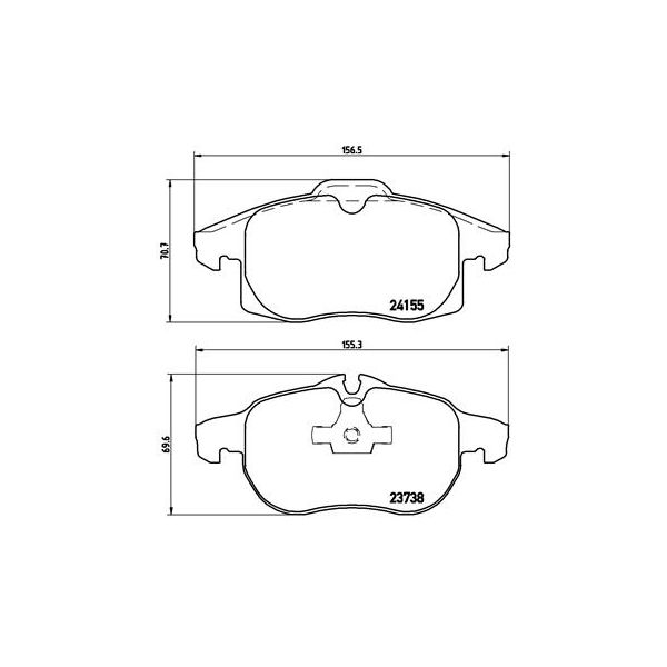 Brembo P10011 Brake Pads Set