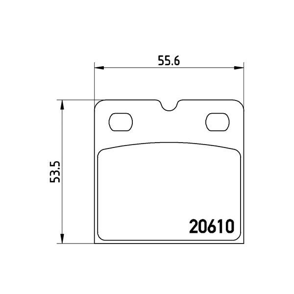 Brembo P02001 Brake Pads Set