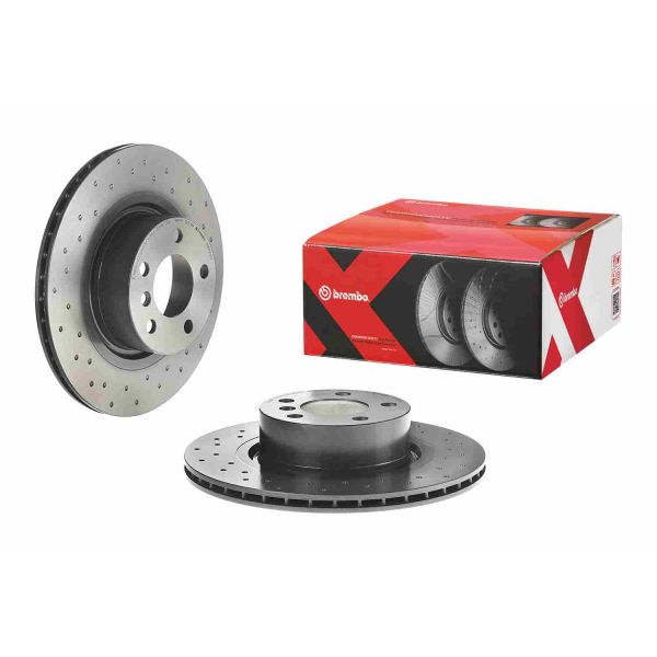 Brembo 09.B569.1X 2x Brake Discs Pair Vented