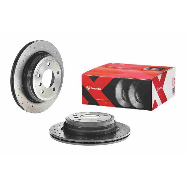 Brembo 09.B338.2X 2x Brake Discs Pair Vented