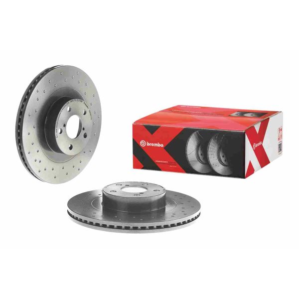 Brembo 09.A921.1X 2x Brake Discs Pair Vented