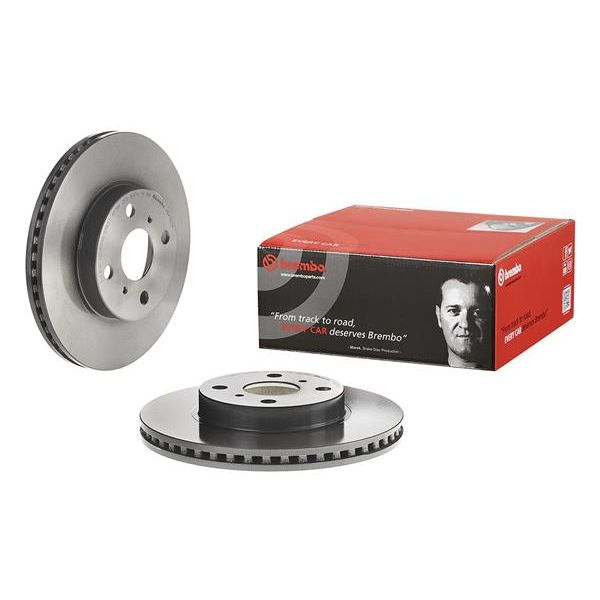 Brembo 09.A707.11 2x Brake Discs Pair Vented