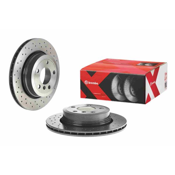 Brembo 09.9573.1X 2x Brake Discs Pair Vented