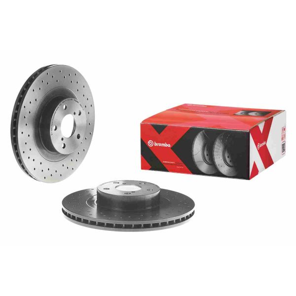 Brembo 09.9077.1X 2x Brake Discs Pair Vented
