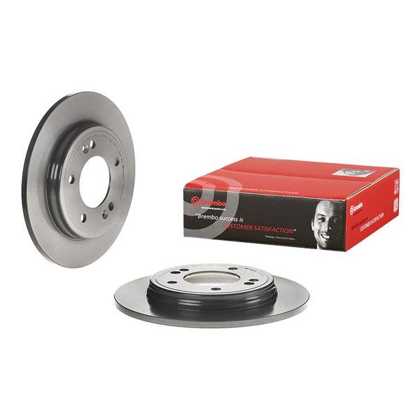Brembo 08.D445.11 2x Brake Discs Pair Solid