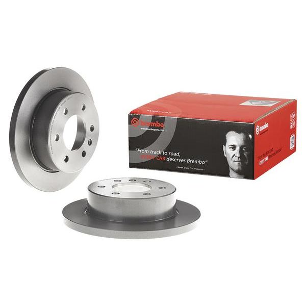 Brembo 08.D045.11 2x Brake Discs Pair Solid