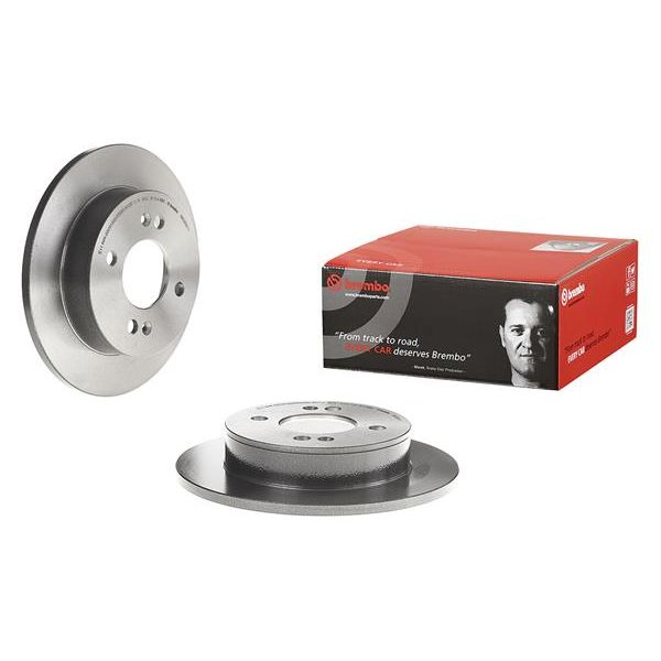 Brembo 08.C650.11 2x Brake Discs Pair Solid
