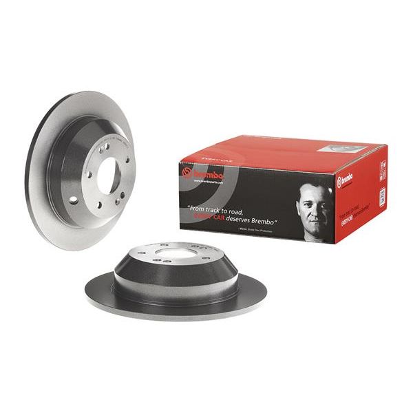 Brembo 08.B605.11 2x Brake Discs Pair Solid