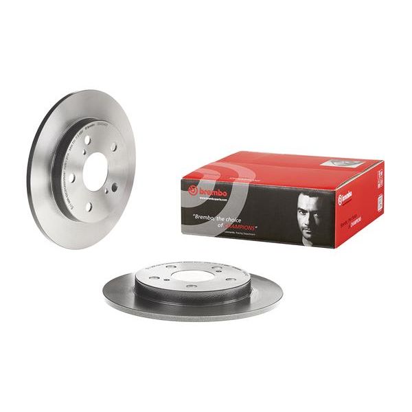 Brembo 08.A534.21 2x Brake Discs Pair Solid