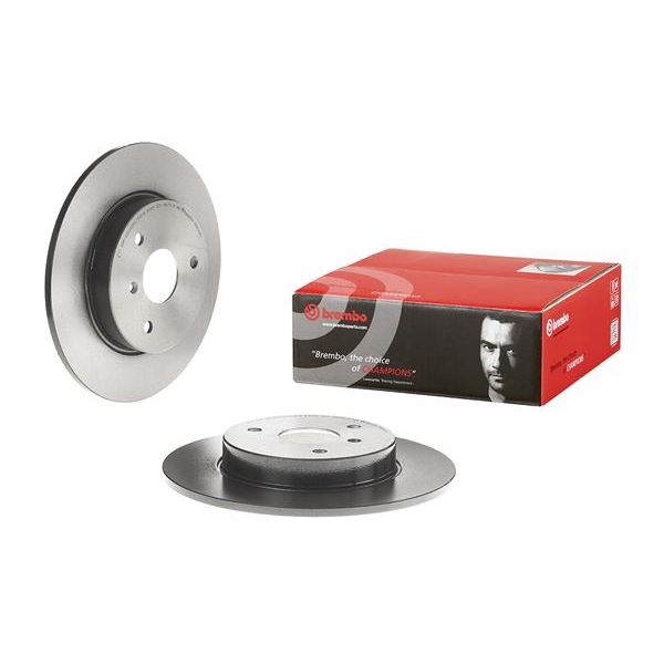Brembo 08.8163.11 2x Brake Discs Pair Solid