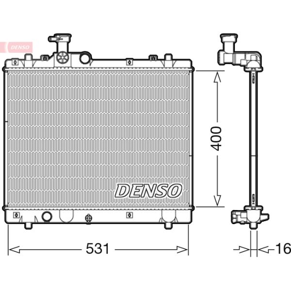 Denso DRM47034 Radiator