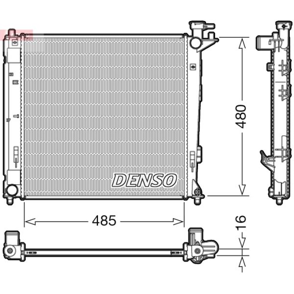 Denso DRM41008 Radiator