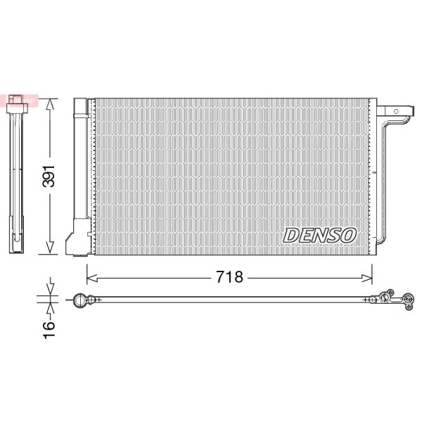Denso DCN10028 Air Con Condenser