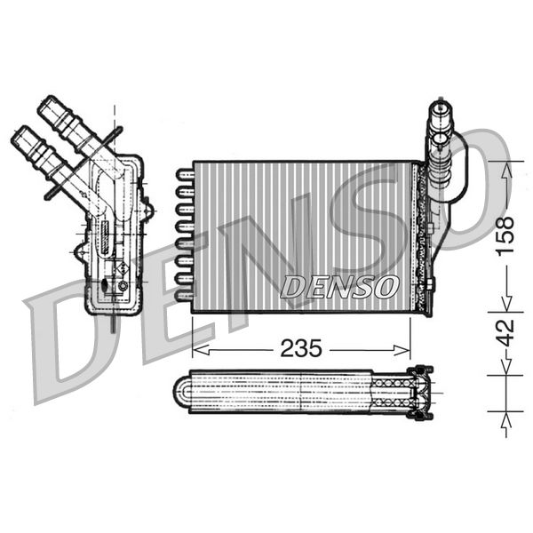 Denso DRR23001 Heater Matrix