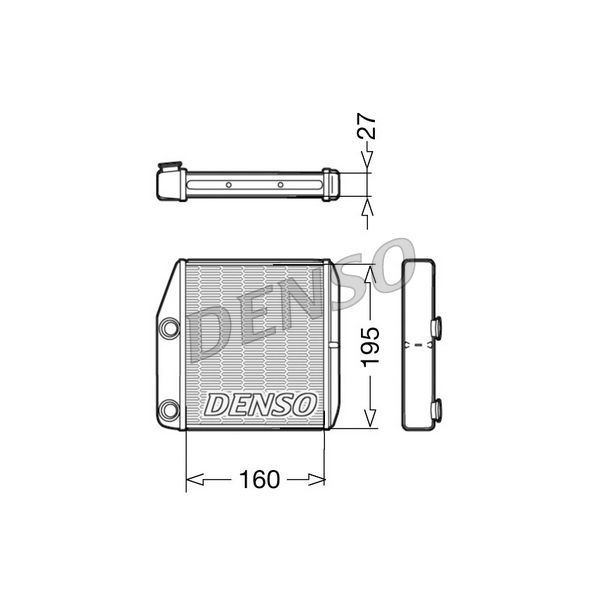 Denso DRR09075 Heater Matrix