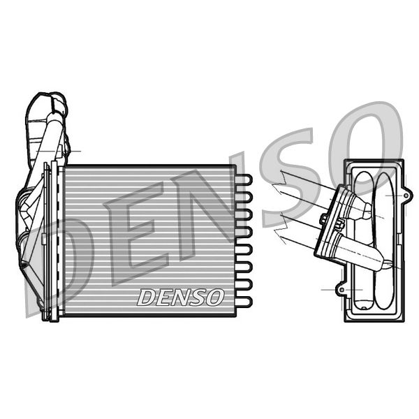 Denso DRR09042 Heater Matrix