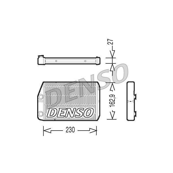 Denso DRR09034 Heater Matrix