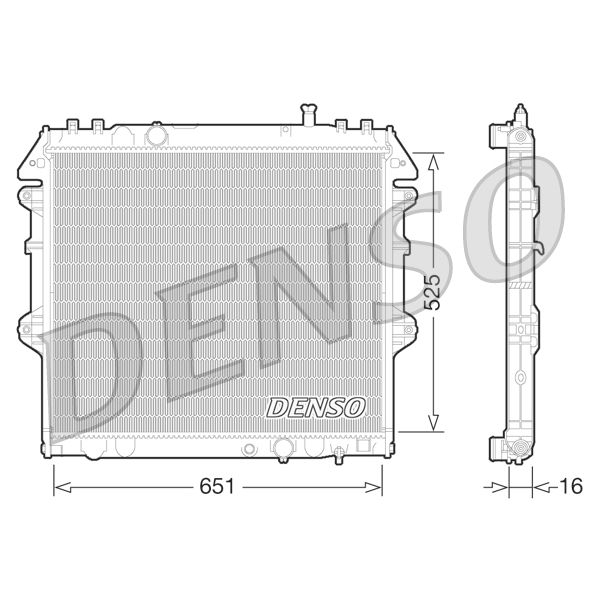 Denso DRM50069 Radiator, Engine Cooling