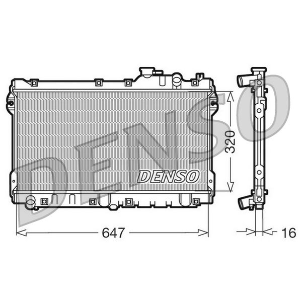 Denso DRM44015 Radiator