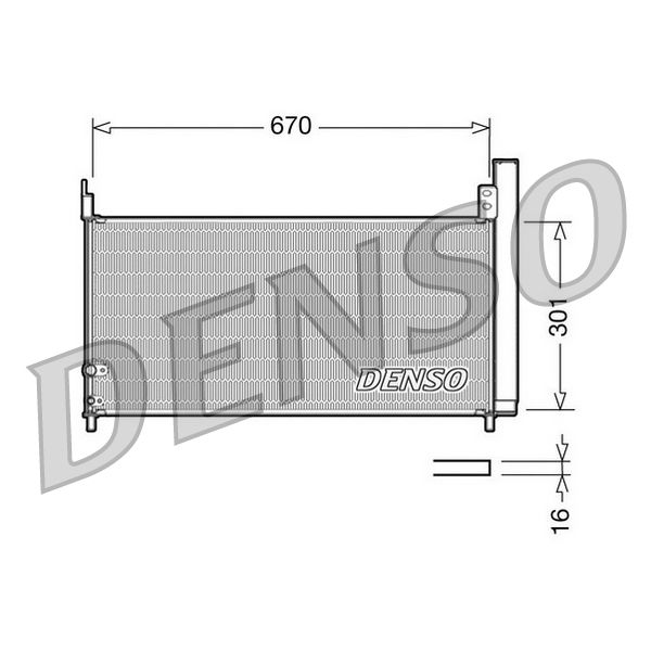 Denso DCN50037 Air Con Condenser