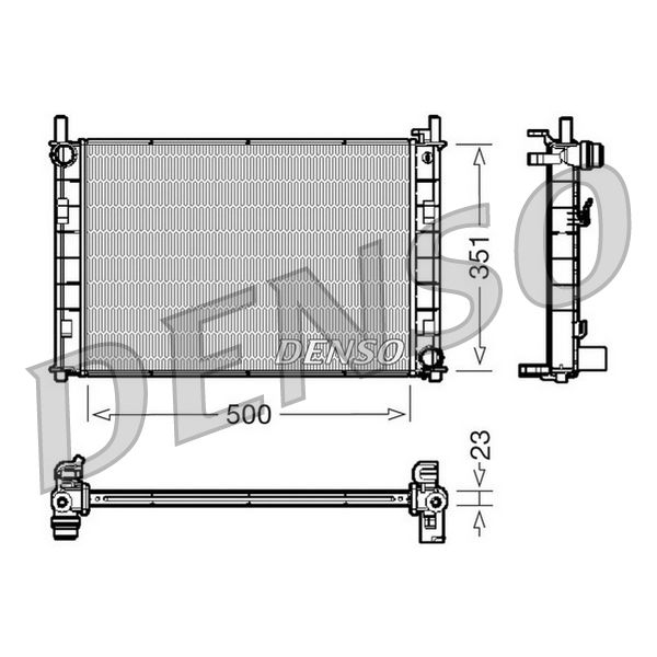Denso DRM10045 Radiator