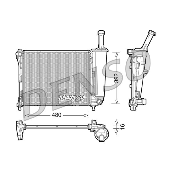 Denso DRM09088 Radiator