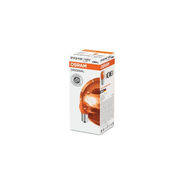 Osram 7507 (U10)12v 21w Bau15s Amber Trade Pk