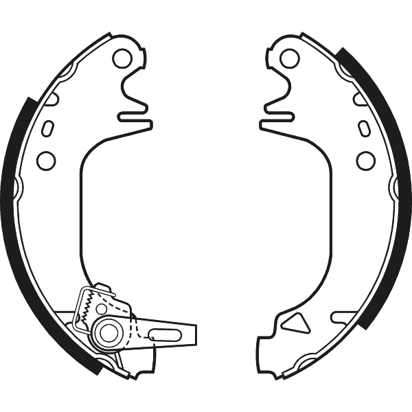 NAPA NBS1006 Brake Shoes Set