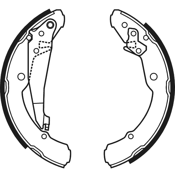 NAPA NBS1036 Brake Shoes Set