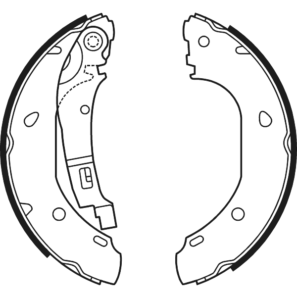 NAPA NBS1052 Brake Shoes Set